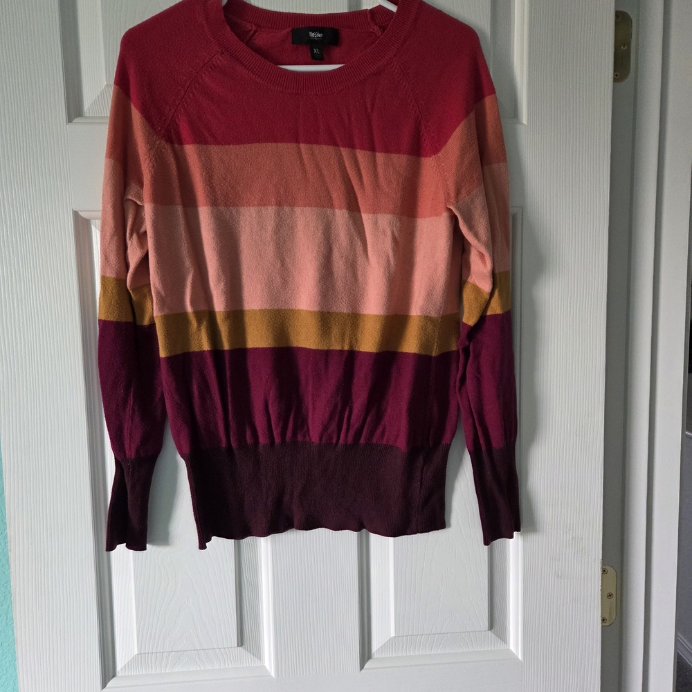 Mossimo Supply Co. Women's Striped Thin Sweater